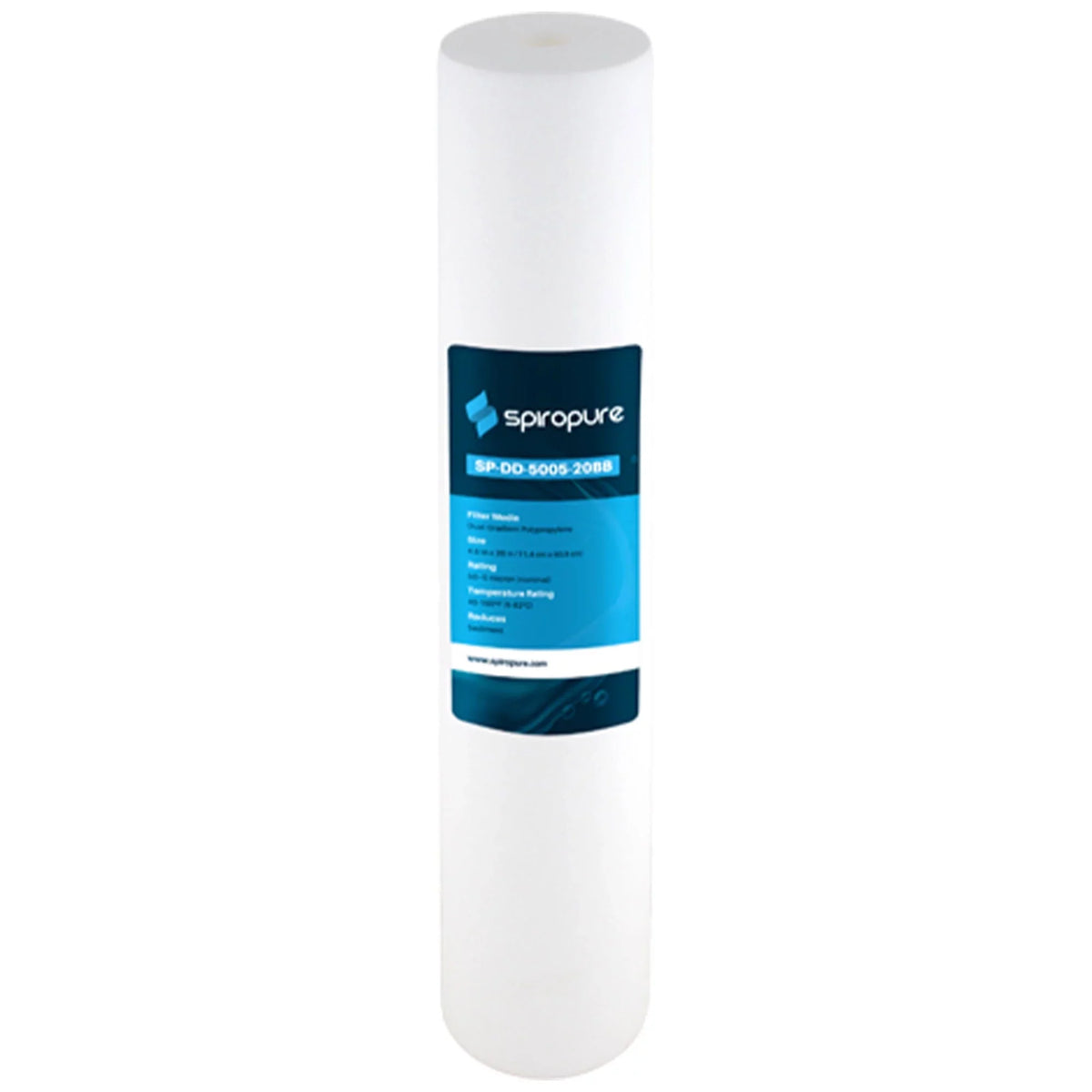 Filter, (6 5 Micron x Polypropylene SpiroPure Dual Pack) Gradient 4.5" 20