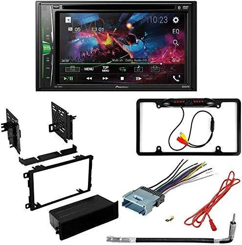 Bravada Digital Car Stereo with KIT4835 Touchscreen for Kit/in-Dash AVH-241EX Oldsmobile Receiver Media DVD/CD Bundle 6.2" DIN Pioneer W/ Camera/Installation Double AM/FM 2002-2004 Bluetooth/Backup