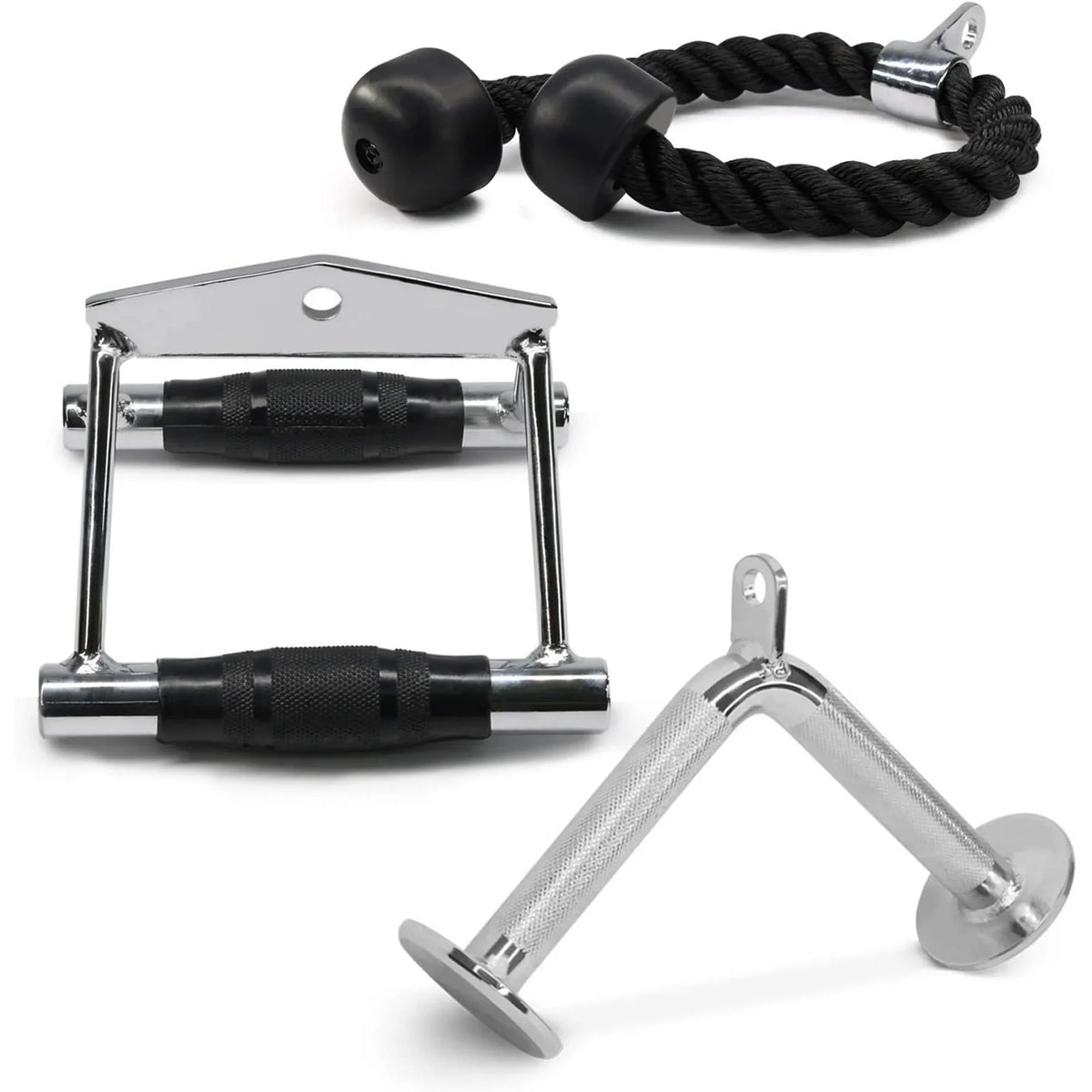 Rope + Cable D V-shaped Combo Double Handle Bar Tricep Yes4All Attachment +