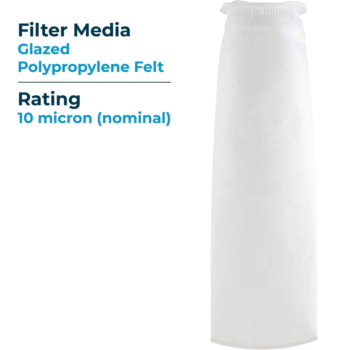 155388-03 (20”) Felt Liquid Polypropylene Micron Bag (Case SpiroPure SP-BP-420-10 Filter 40) 10 BP-420-10 #4 Glazed of