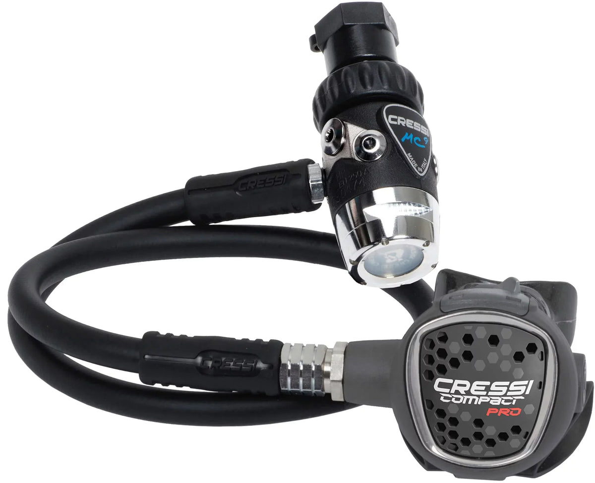 1st Cressi 2nd and for Diaphram Made Beginners Italy Pro: Scuba Hyperbalanced - Regulator Compact Diving Ideal - Stage, MC9-SC/Compact Travelers in Stage