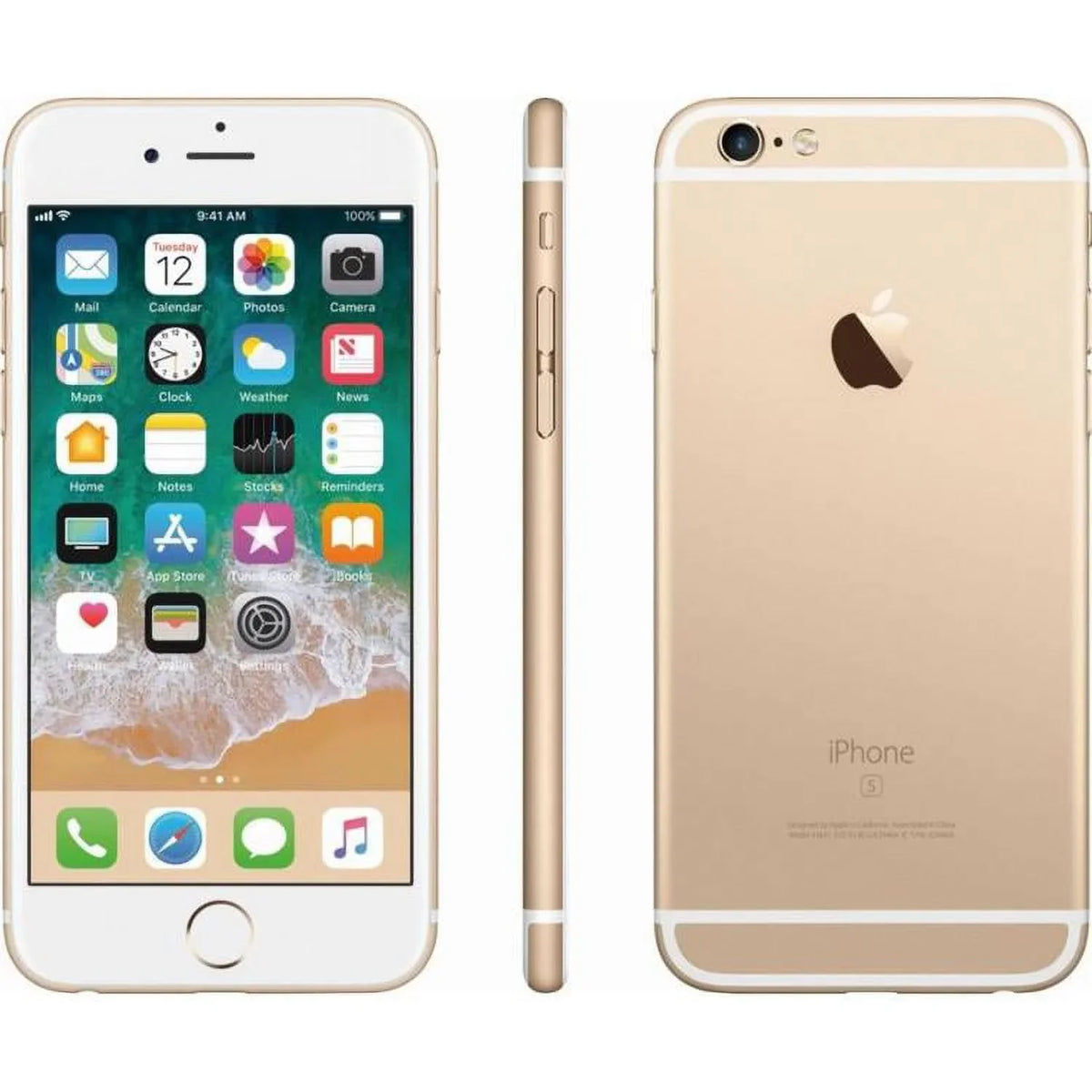Restored Unlocked) 32GB A1633 (Fully Apple Gold 6s iPhone (Refurbished)