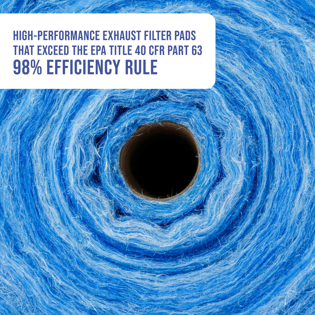 Exhaust Premium Paint Filter Overspray Gram Paint Elite Captures Auto Heavy-Duty Refinish Spray 300' 18 in x - Paint Arrestor - Booth Autobody Booths Master Roll, Traps Fiberglass Particles 24"