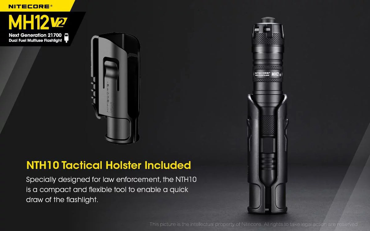 Battery V2 (Included) MH12 LED Flashlight 21700 XP-L2 -21700 + V6 -1200 Battery NL2150HPi CREE Lumens Combo: Nitecore 5000mAh