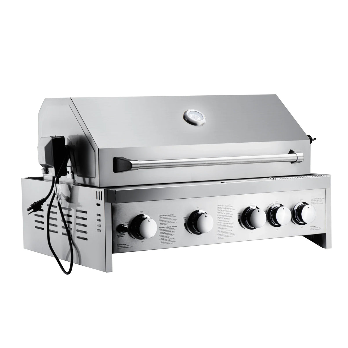 Stainless-Steel in 30 Liquid for Grill Outdoor Propane Kitchen in. (KM-OKS-BQ30) Built-in BBQ