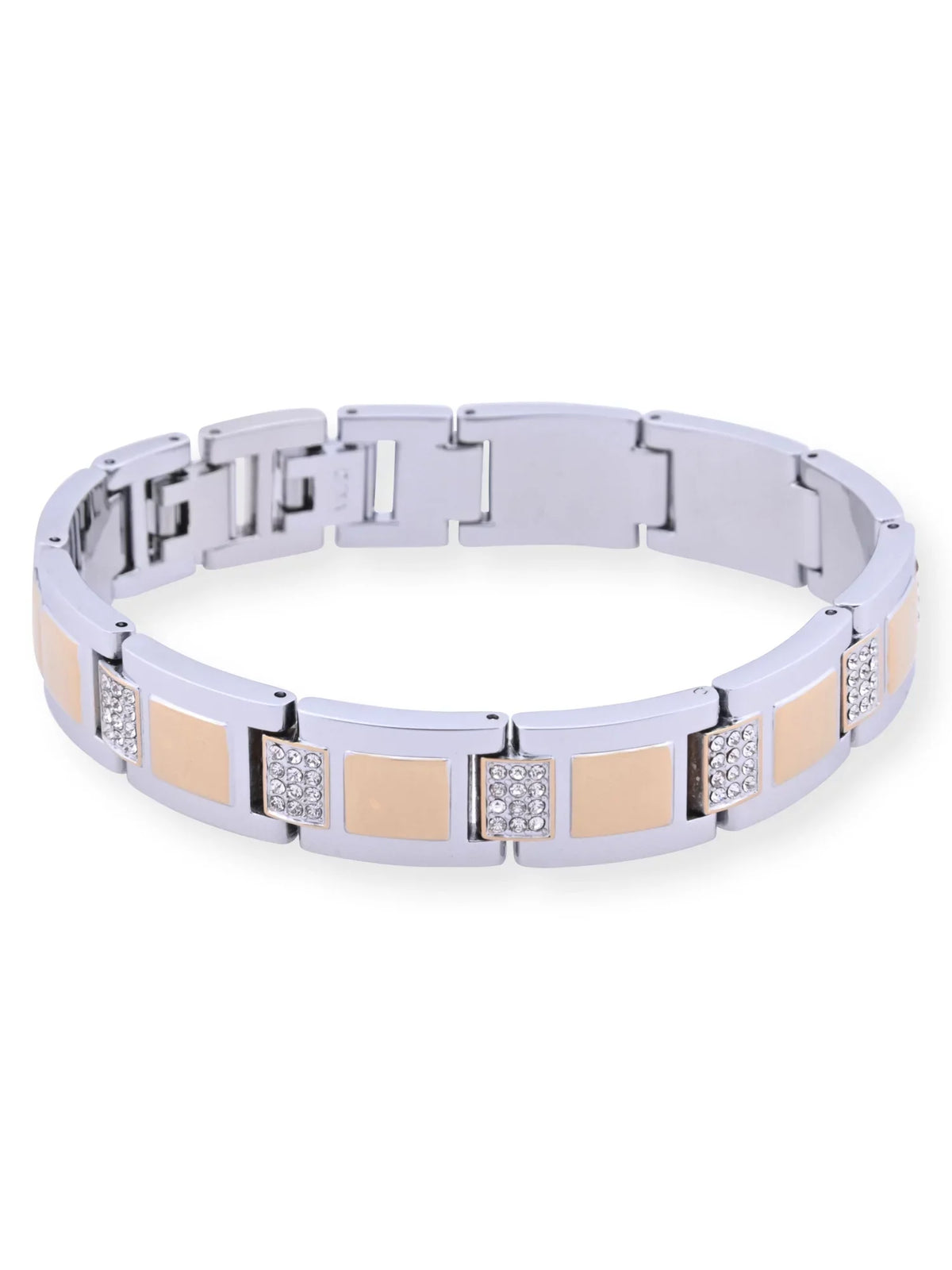 Silver and Adult and Watch Male with in Case Gold Elgin Alloy (FG180015ST) Set Bracelet Stones and