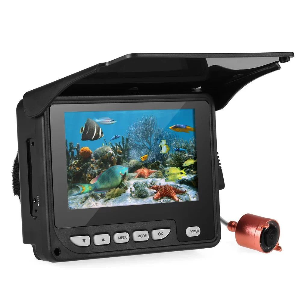 Vision Underwater with Finder Bag Cable Ice Night Fishing Fishing 20M Walmeck Inch Boat Carry 4.3 Camera Camera Fish Waterproof Portable