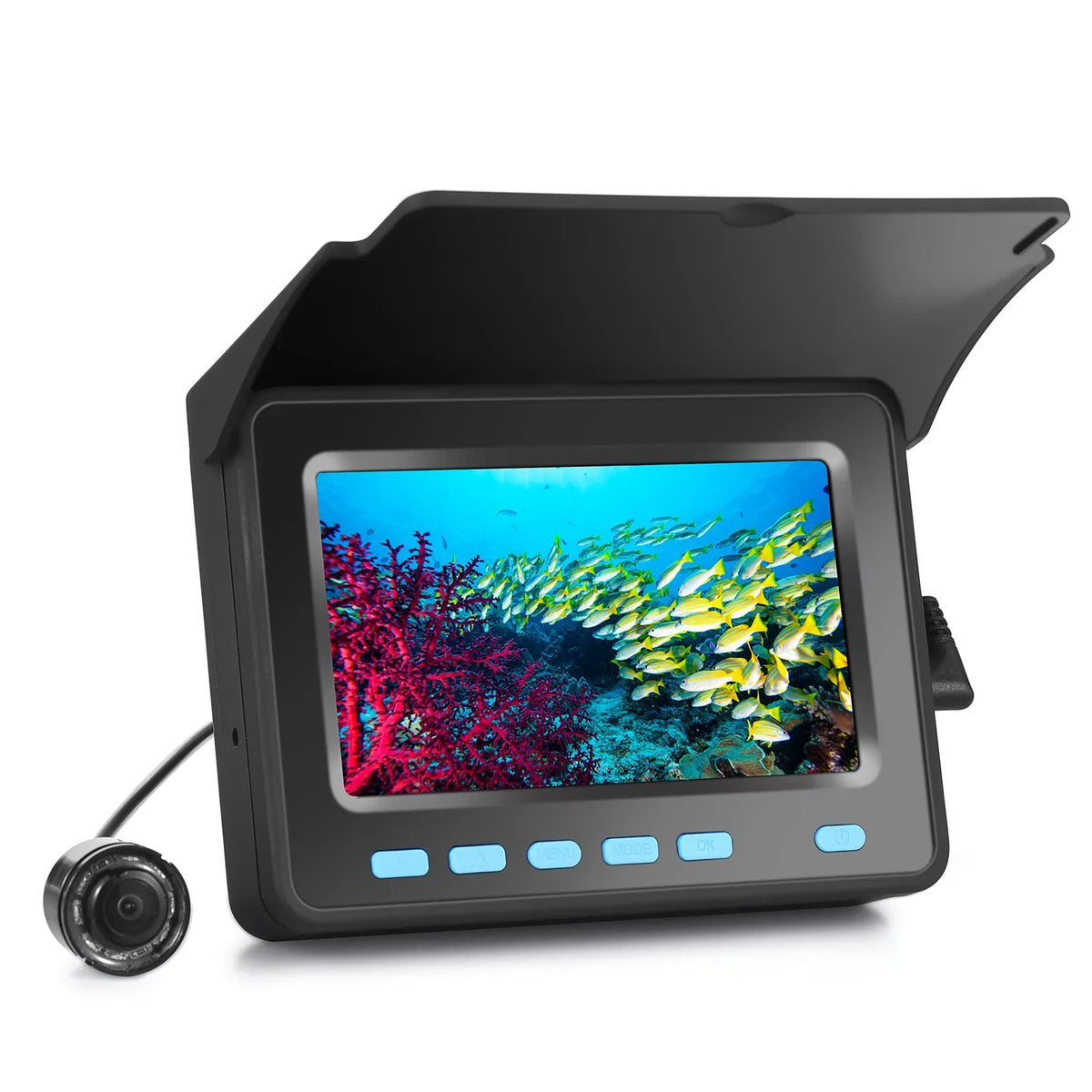4.3'' Boat LCD 1200TVL 20M/30M Fishing Ice 8PCS LED Fish with Fishing Vision Finder for - and Camera IR Underwater Night with