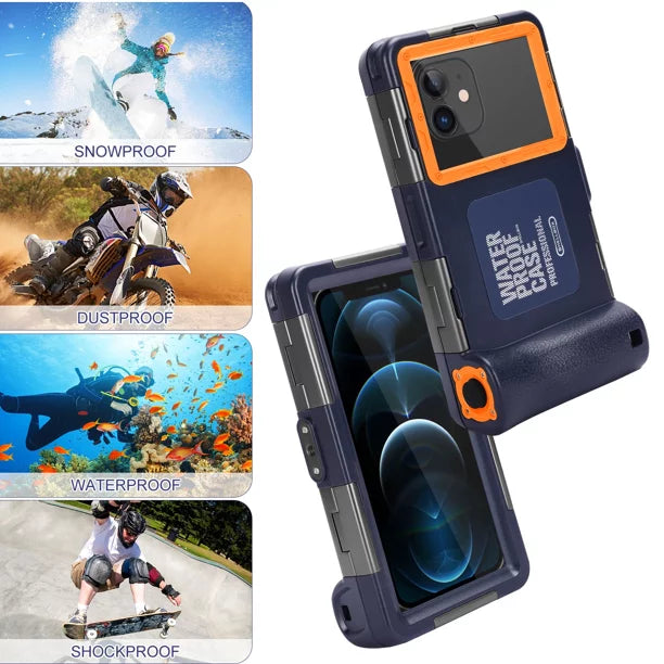 Case 6.9 Lanyard Swimming Video Surfing to with Phones Underwater Photo Waterproof Diving Snorkeling Y9 LCD all Inch Professional Housing Protective Up for [15m/50ft] UrbanX (2019) And