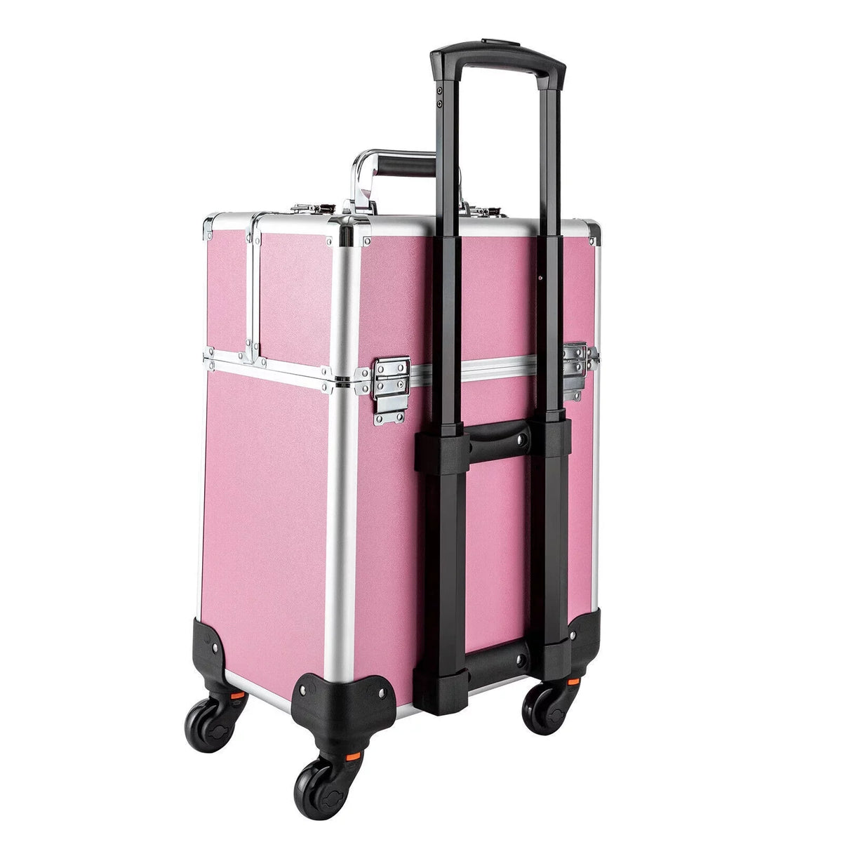 Cosmetic Makeup Case Barber Personal Miumaeov Organizer Dividers Beauty Care for Storage Professional Adjustable Rolling Trolley Case Large Case Train Travel Cosmetic Salon