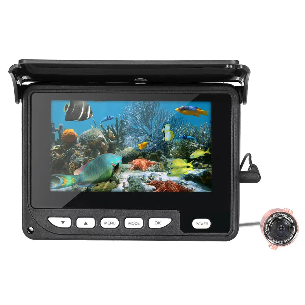 Vision Underwater with Finder Bag Cable Ice Night Fishing Fishing 20M Walmeck Inch Boat Carry 4.3 Camera Camera Fish Waterproof Portable
