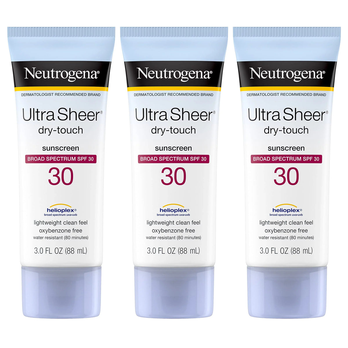 Neutrogena 30 3 Spf Sheer Non-Greasy, Water Non-Comedogenic, Lotion, Dry-Touch Sunscreen Broad Oxybenzone-Free, Uva/Uvb Pack Oz, 3 Fl. Travel Size, Spectrum Protection, Resistant, Ultra Of