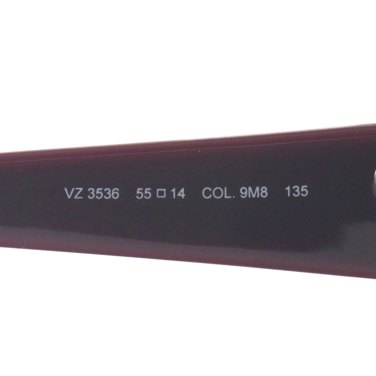 Women's 9M8 Ermenegildo Eyeglasses VZ3536 Rectangle Red Zegna 135 14 55