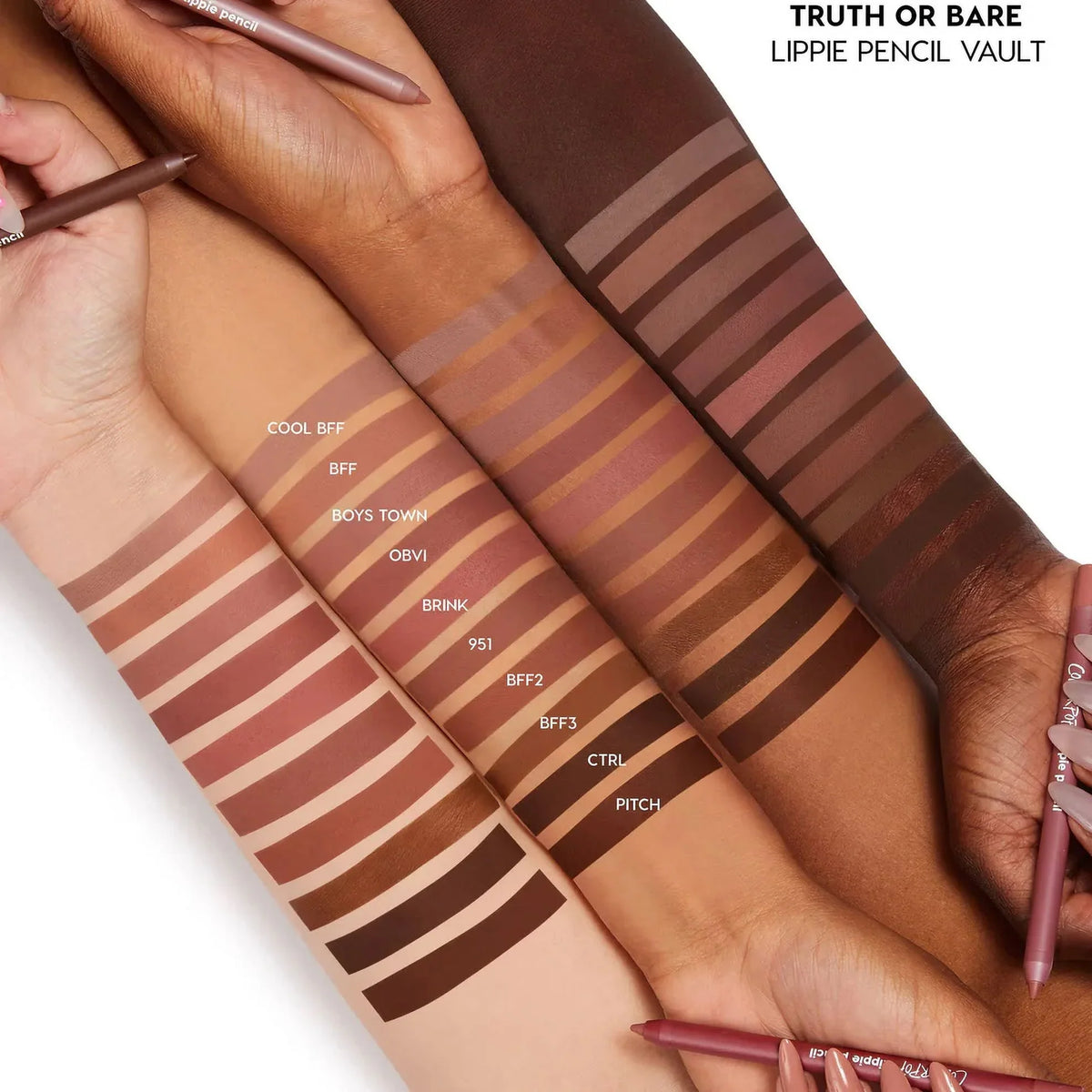 or truth bare pencil lippie vault Colourpop