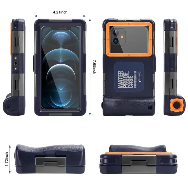 [15m/50ft] Phones Protective all Housing with Surfing LCD Photo Professional 6.9 Go Lanyard Case Waterproof Swimming for 2020 UrbanX to Underwater Spark Snorkeling Tecno Diving Inch Up And Video