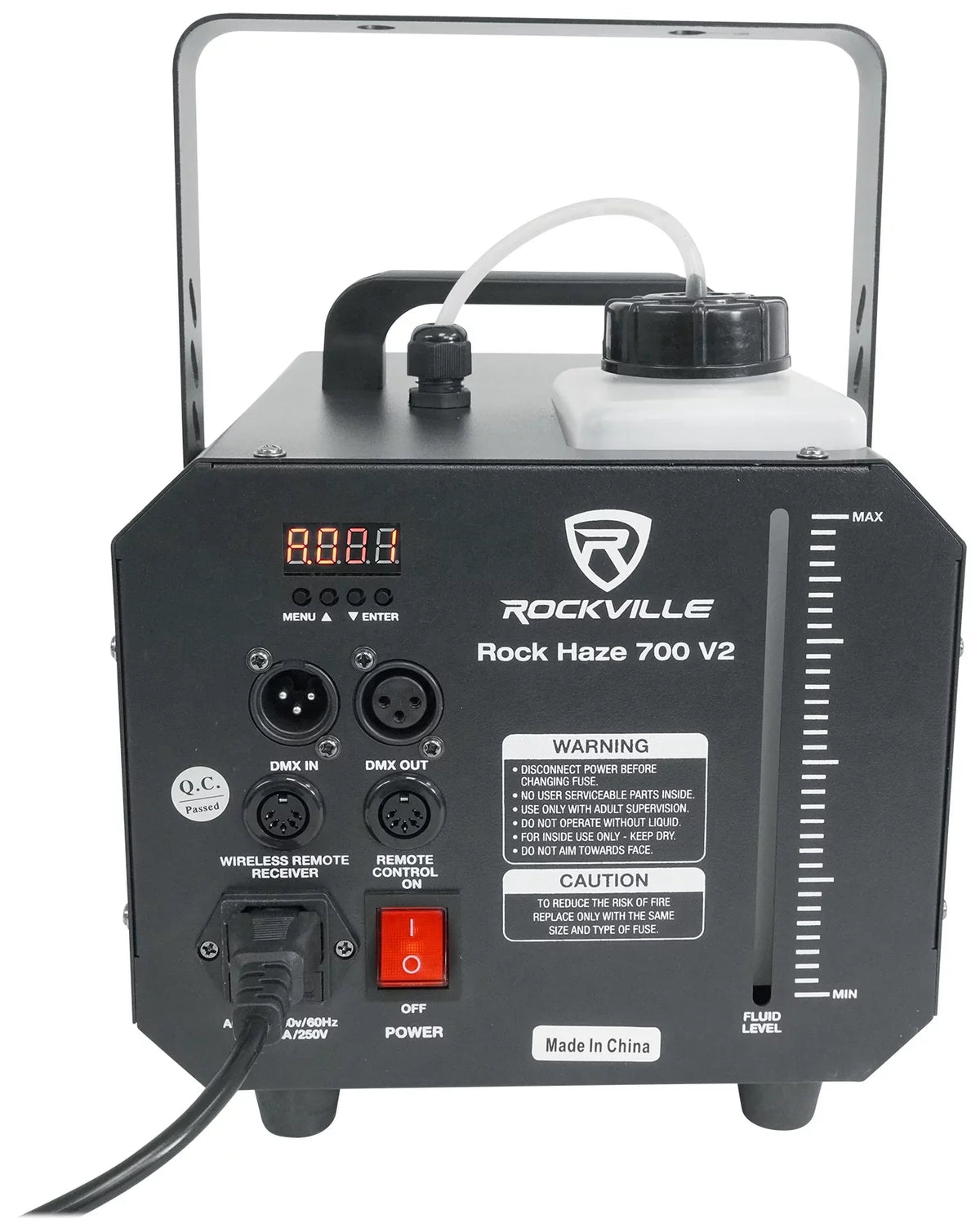 Water ROCKHAZE Haze Hazer Remotes (2) and DMX Machine 700 Based DJ/Club Rockville CFM