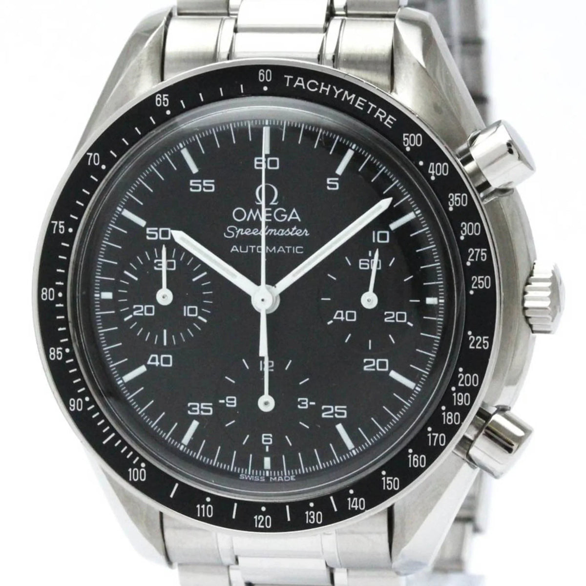 3510.50 Polished Steel Pre-Owned Mens (Good) Watch Automatic BF566753 Speedmaster OMEGA