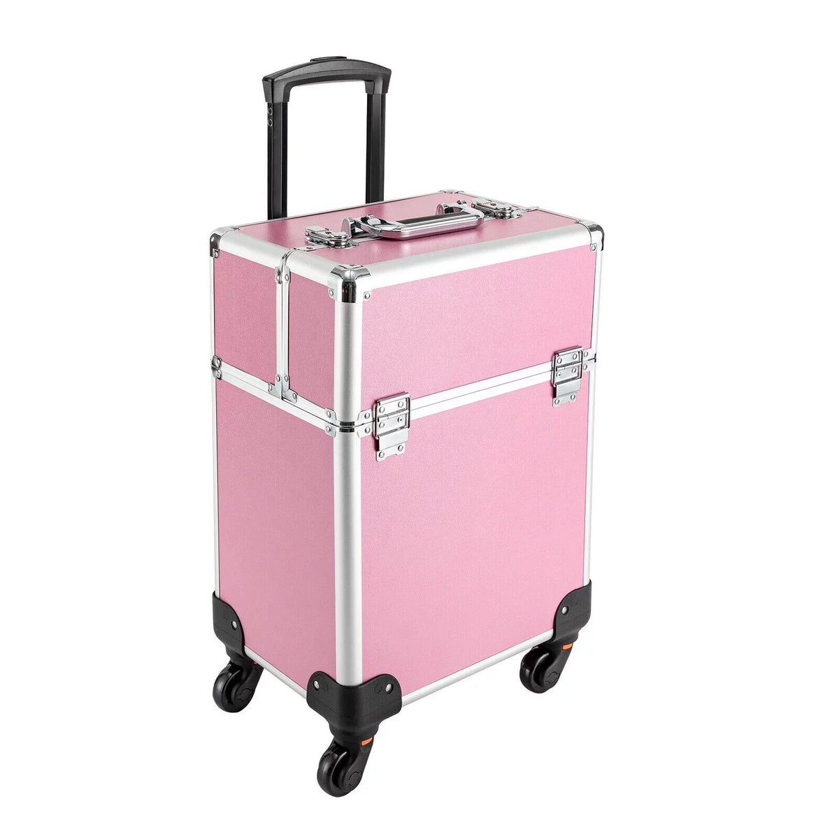 Storage Professional Rolling Trolley with Cosmetic Miumaeov Makeup 4-Tier Organizer Case Train Wheels Makeup