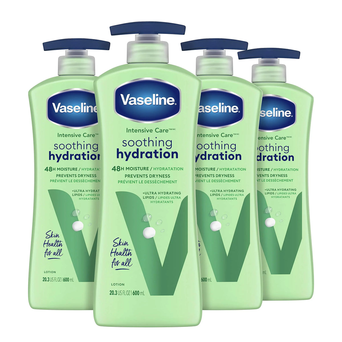 Extract Aloe 20.3 With Vera Hydration 4 Lipids + Care Skin Lotion Soothing Body 1% Ultra-Hydrating For Aloe Vaseline Ct Intensive Oz. Dry