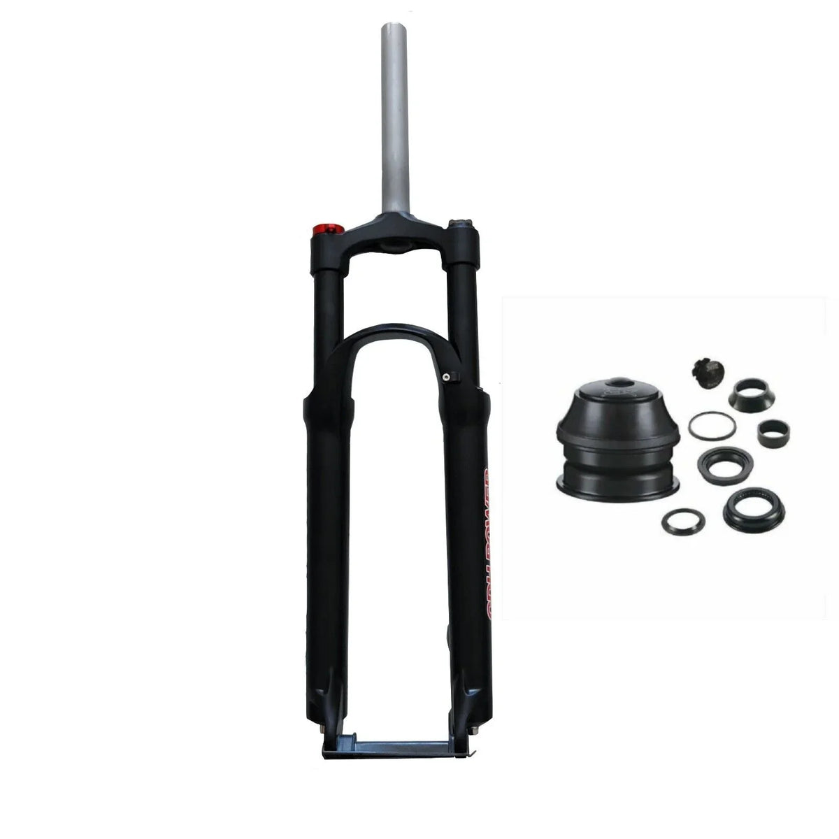 Bike Fork Lockout Fork 26" CDH Aluminum Bicycle MTB Suspension & Headset, Manual