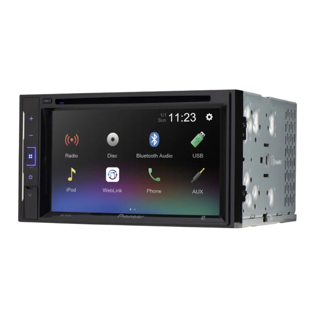 Double W/ AVH-241EX Receiver Bluetooth/Backup Pontiac Media 2000-2005 with Bundle DVD/CD Bonneville Digital AM/FM KIT4988 6.2" Pioneer Touchscreen Car Stereo Kit/in-Dash for Camera/Installation DIN