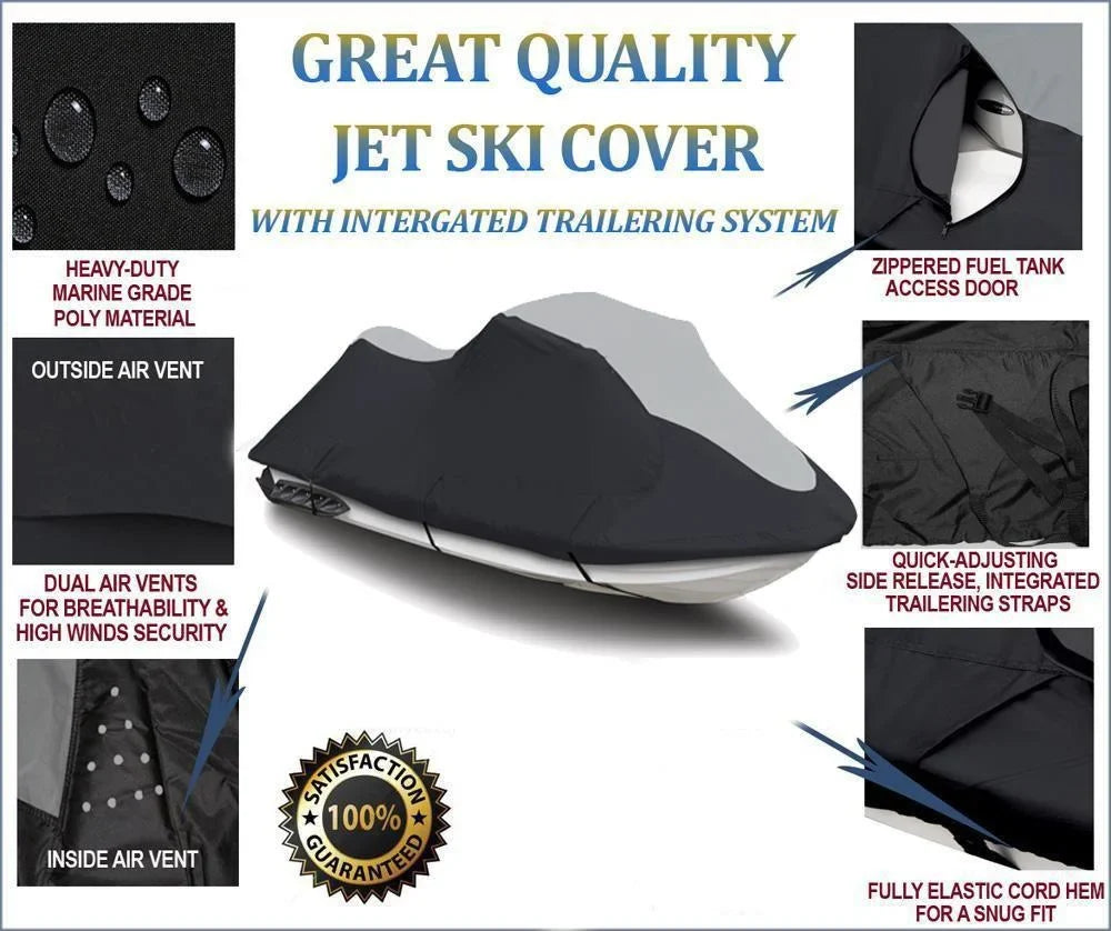 2 Sea HEAVY-DUTY DI Trailerable 2000-2003 PWC Doo Cover for Compatible RX SUPER Seater Ski Sea-Doo Jet