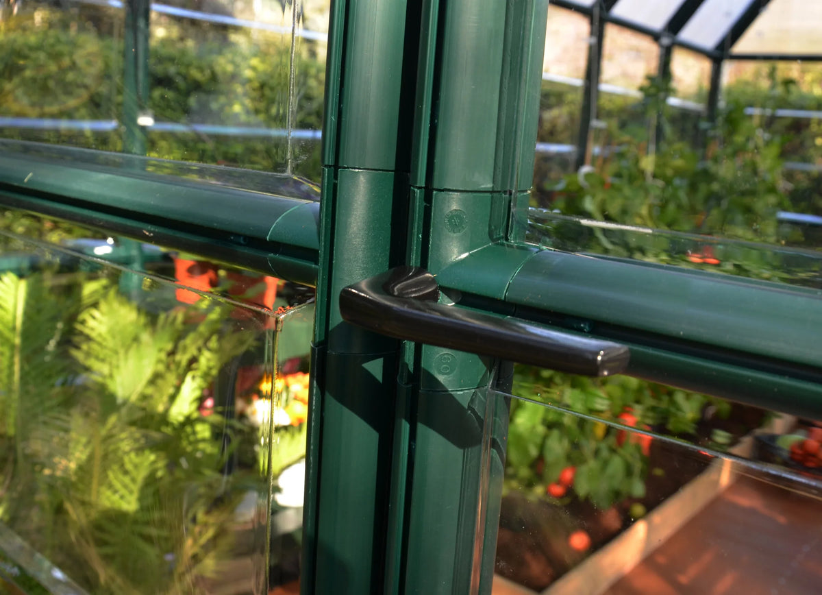 Greenhouse 2 Walk-In - Grand Green Clear Vents 8' Canopia - x with Gardener 12' Palram Roof -