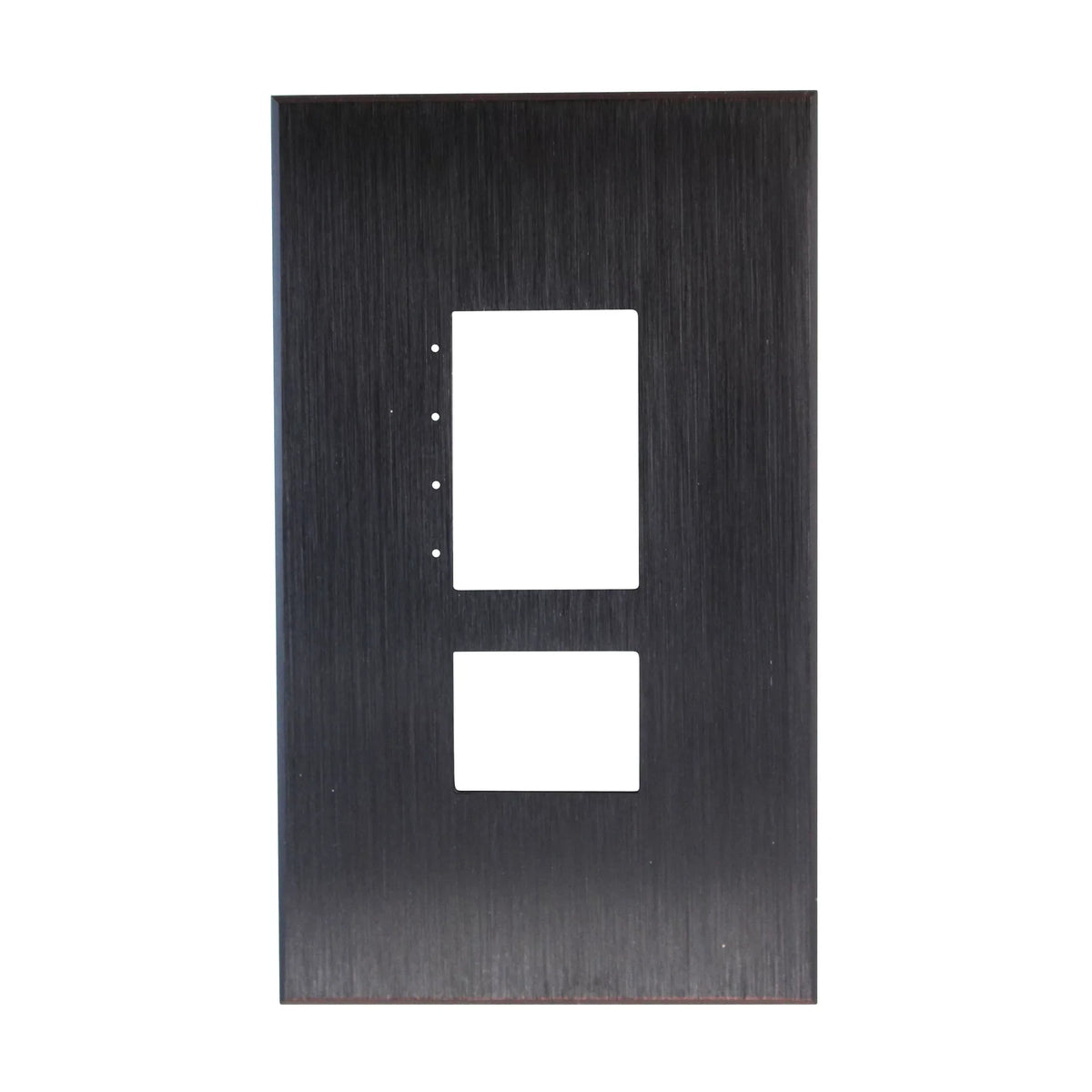 Metal Anodized 1 NT-C11-NFB-BLA T Combination Lutron Nova Gang, Plate, Black Series Finish Wall