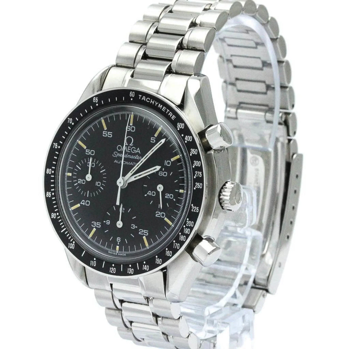 3510.50 (Good) BF566331 Automatic Watch Pre-Owned Speedmaster Polished Steel Mens OMEGA