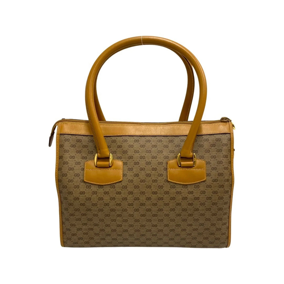 Gucci Genuine GUCCI Vintage Pre-Owned Old Shoulder 2way Handbag Bag Leather Micro Brown GG (Good)