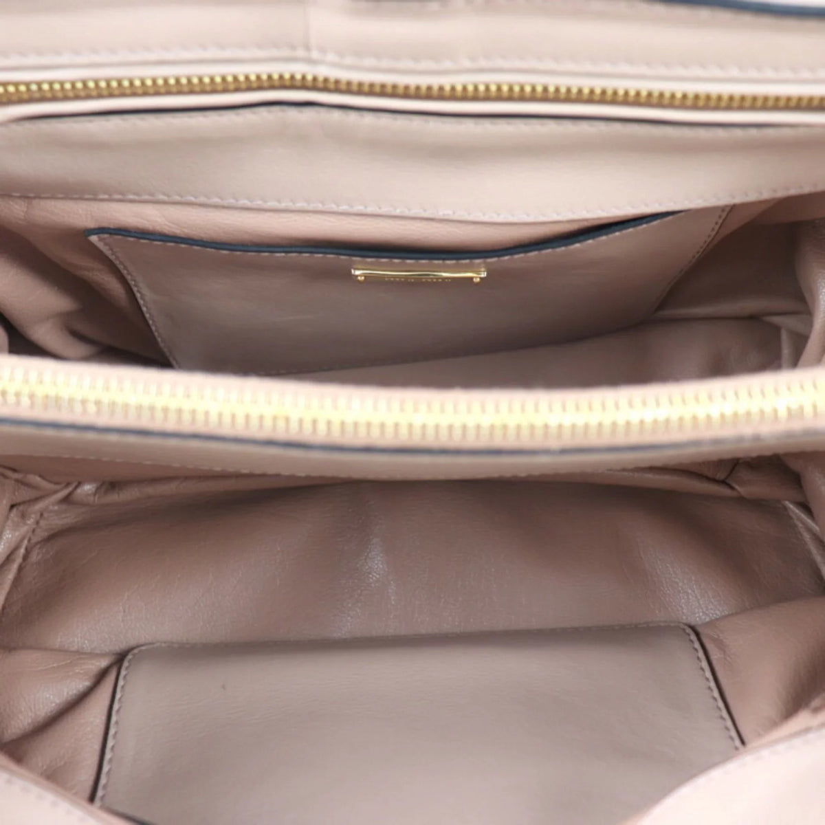 CAMMEO beige (Good) pink handbag Miu Miu RN1079 MIUMIU 2WAY leather Pre-Owned