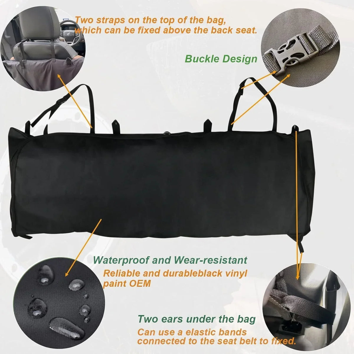 Soft Ford Window For Bronco Top Bag 2021-2023 Accessories Doors Storage 1680D 4