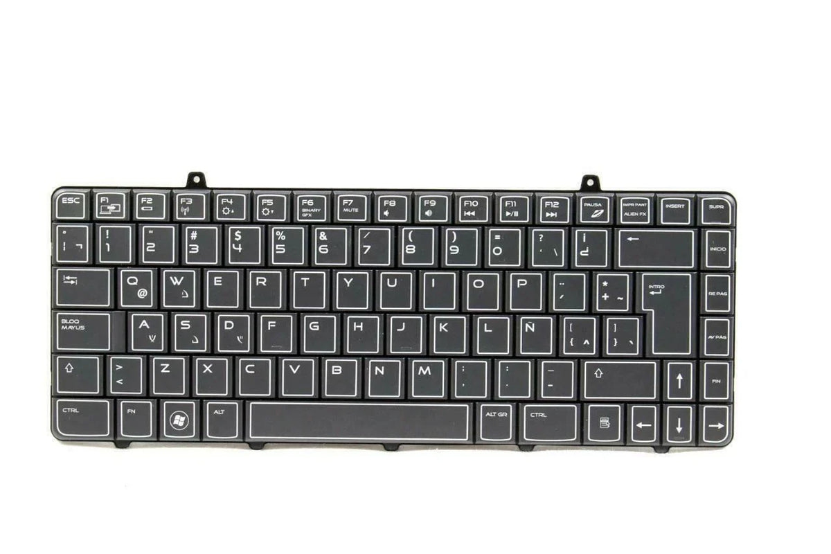 Pre-Owned - New Alienware Spanish-Latin PK130BB1A16 M11X Dell DN229 Keyboard Like Laptop