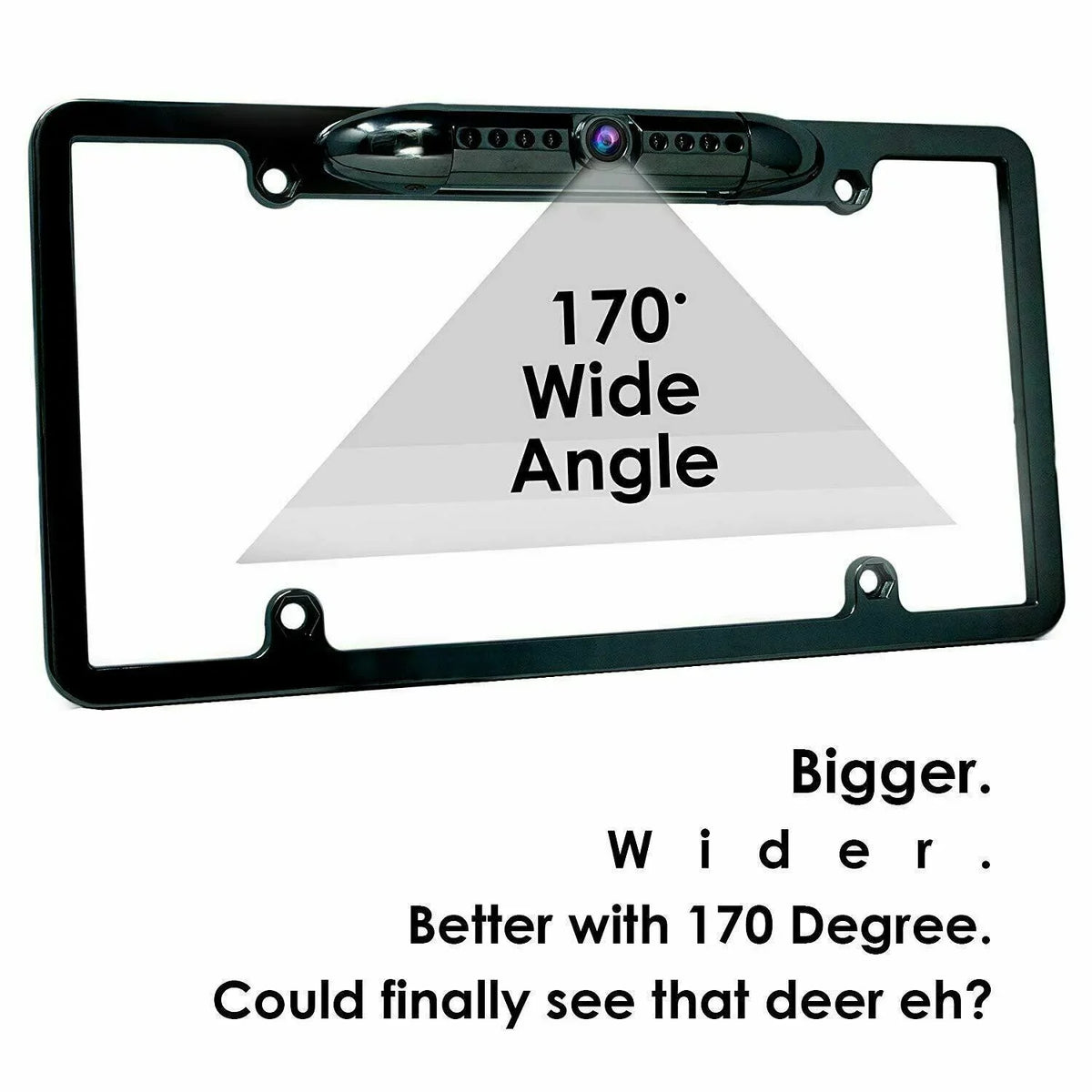 License Plate Bundle Vision View Backup 6x Camera Wide Waterproof Angle Rear HD Night