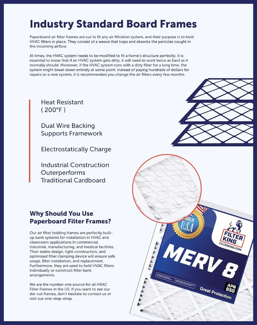A/C Filter King IN 27 20 Air | | Actual USA Size: Filter 8 Furnace | HVAC 20x27x1 | .75" Filters Pleated x MADE MERV x 4-PACK
