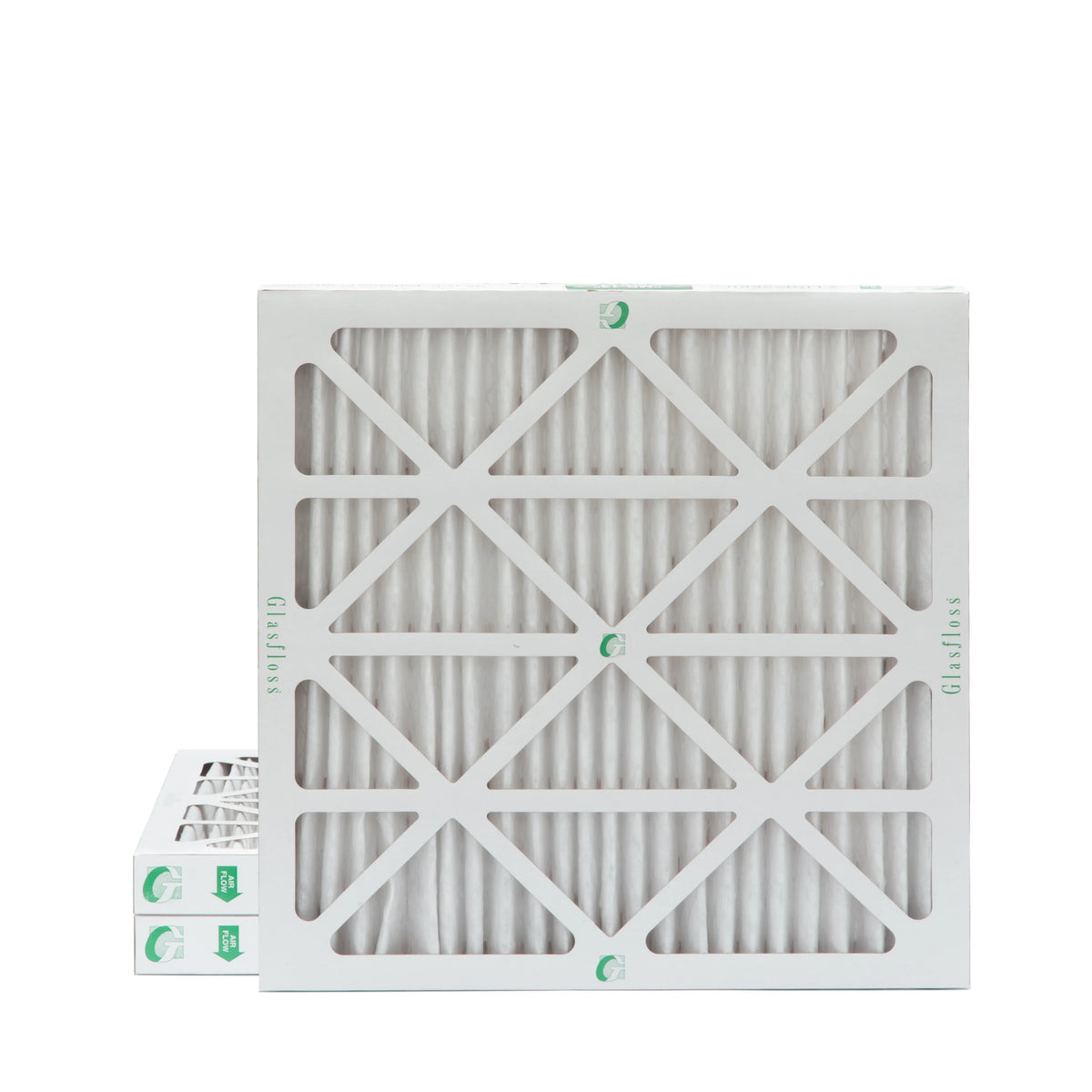 Pleated Pack 11-1/2 Glasfloss. Size: x 3 2" 10 MERV 11-1/2 x Inch Actual Air 12x12x2 of Filters 1-3/4 by