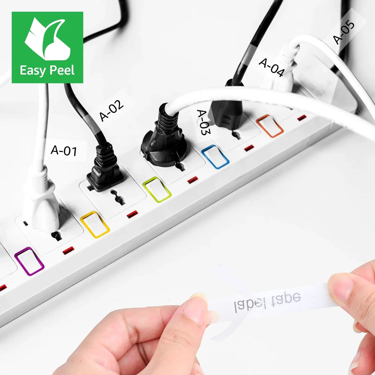for Wire Cable TZ Flexible Tape x Clear GREENCYCLE TZe ID Label TZ-FX131 Brother on TZe-131 Black 8m P-touch 5PK TZe-FX131 Compatible TZ-131 12mm