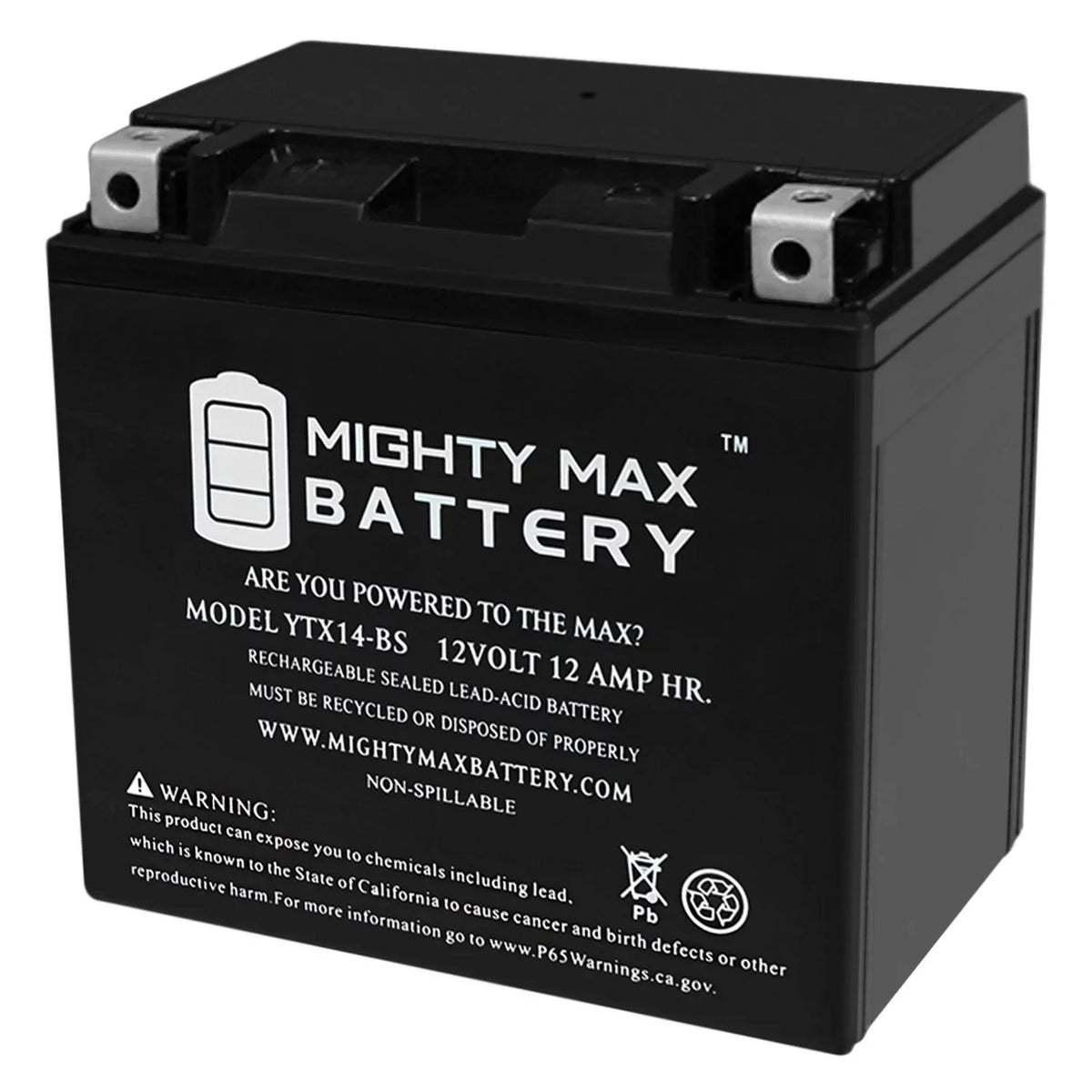 BMW 07, 17-18 R, GS, GT, ADV F800ST, Replacement Battery YTX14-BS for