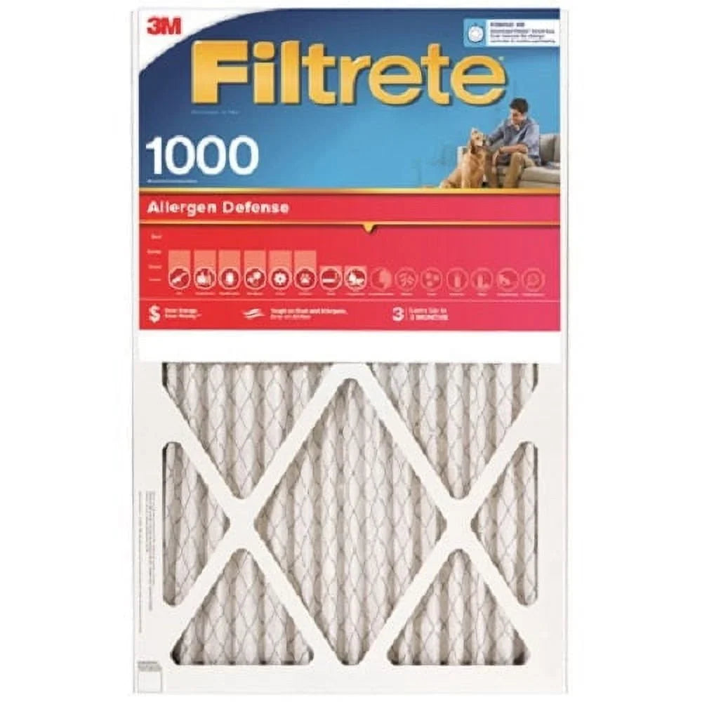 9845-4PK Quantity x 1000 3 Month 3M Filtrete Filter Pleated 18" Red Disposable MPR x 1" - of 4 Air 20"