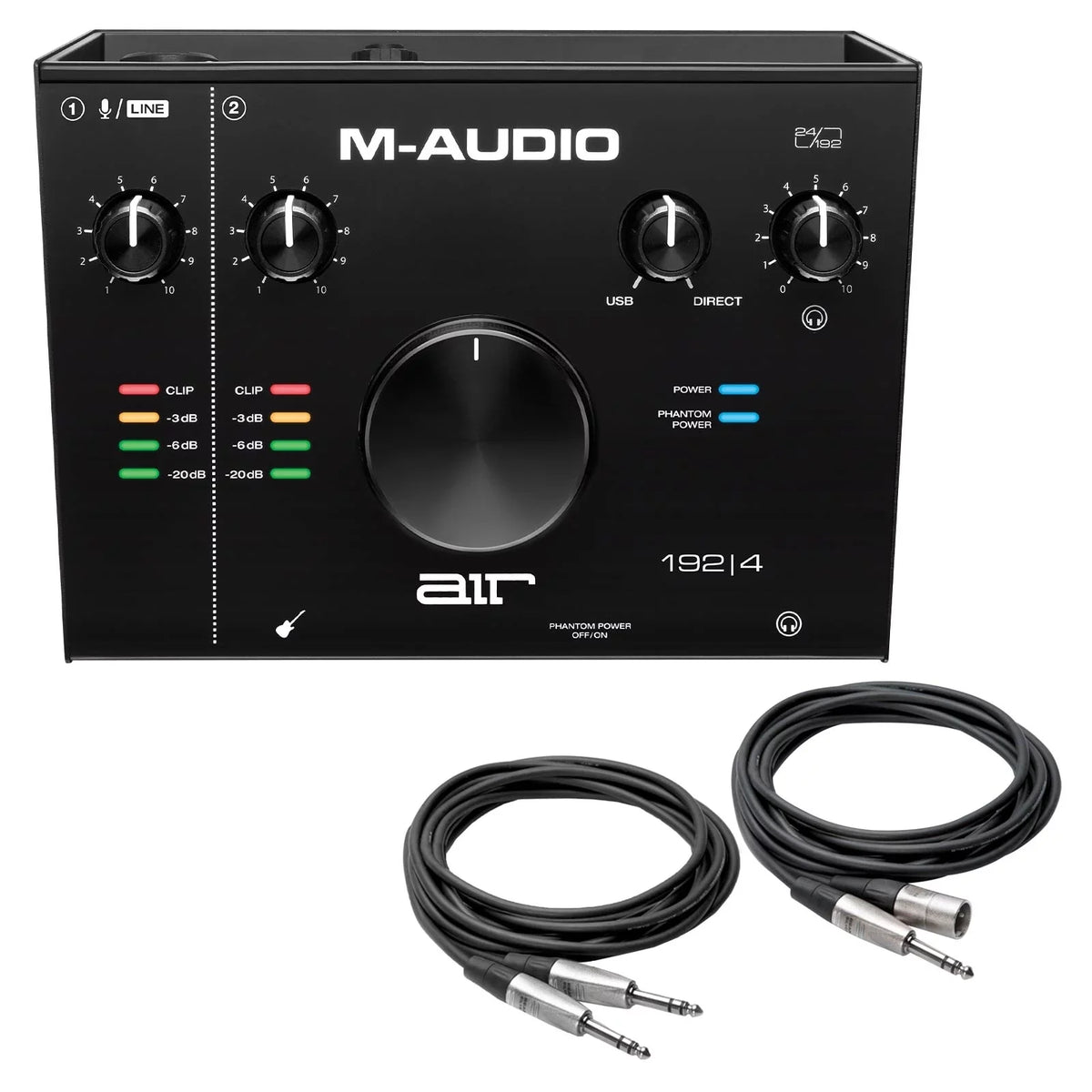 Package Cables M-Audio Interconnect USB 192 with 2-In/2-Out 4 Interface | 24/192 Audio AIR