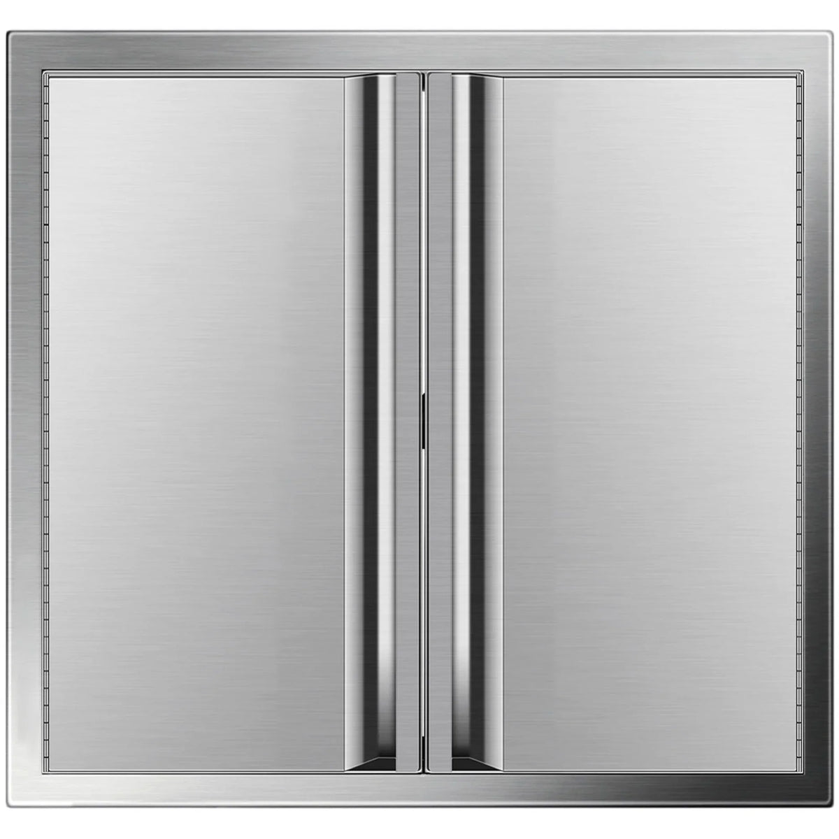 Kitchen Outdoor Bbq Steel Stainless Walled 24" 24"x Double Access Door Island