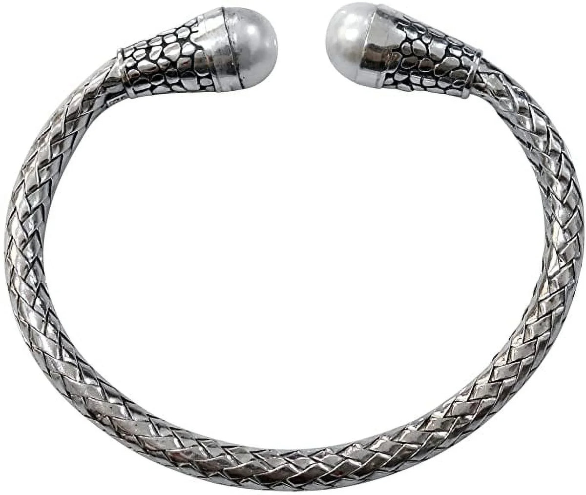 Gift Women 925 Sterling Chain for Silver Bracelet, Snake Cuff Men, Party Gemstone Designer Fashion Bracelet Jewelry, Pearl Bracelet Handmade