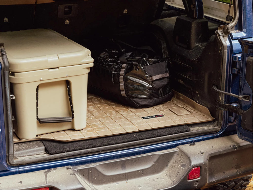 Protector, Subaru Outback Trunk - Row Cocoa Bumper Liner Behind with compatible Seating Cargo With WeatherTech Bumper 2020-2024 with Protector 2nd