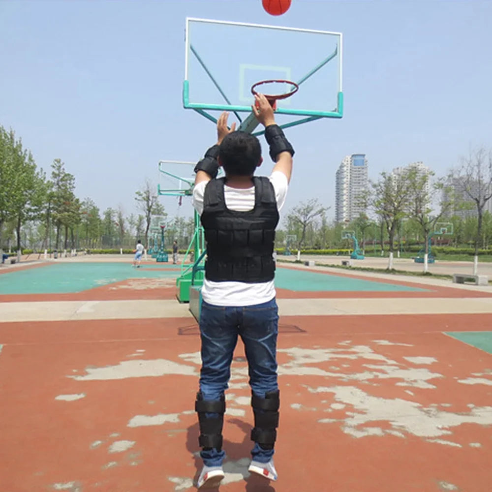 Training 50kg Weighted , Vest Capacity Strength for Max Load Walmeck Adjustable