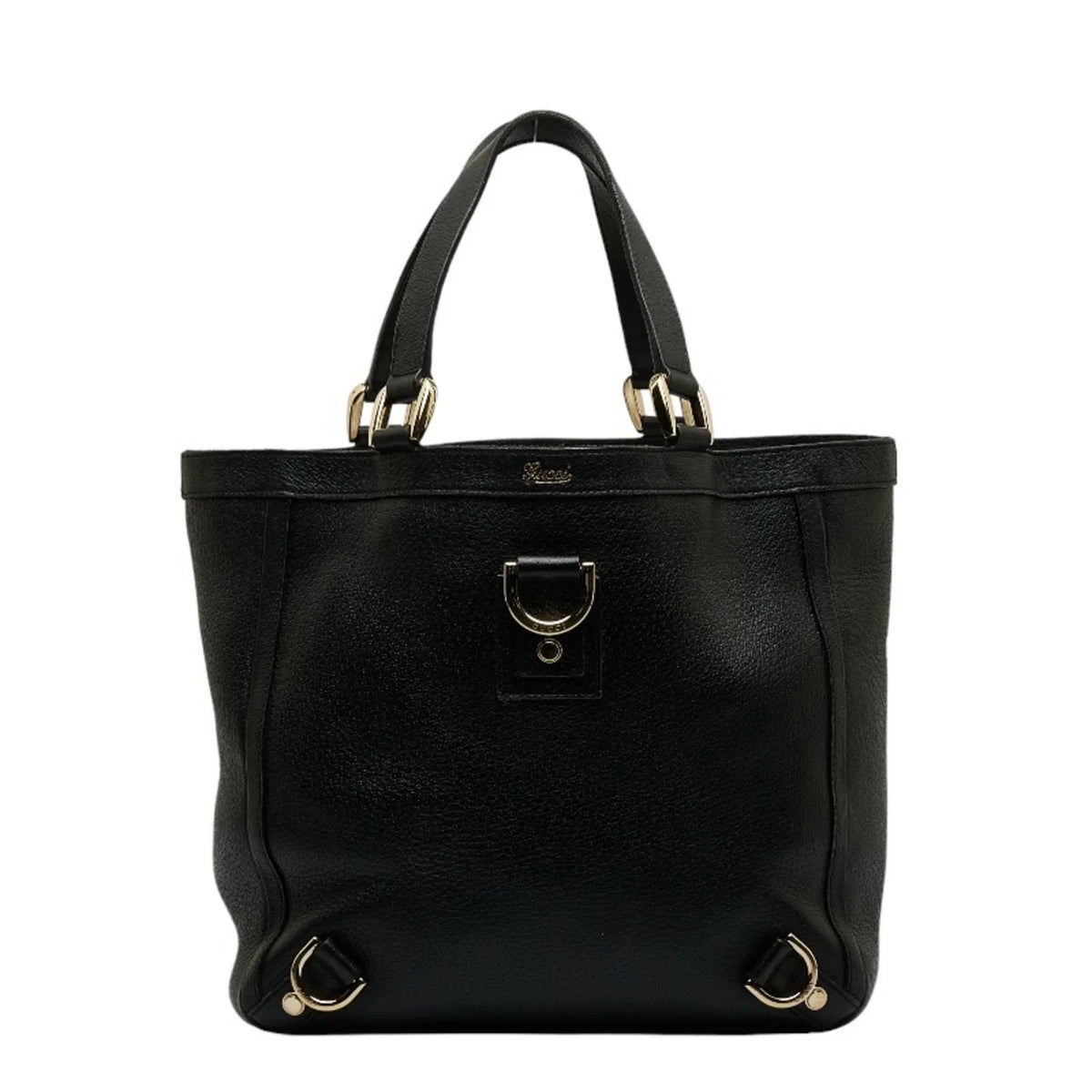 Gucci (Good) 130739 Bag Pre-Owned Women's Leather Handbag GUCCI Black Abbey Tote