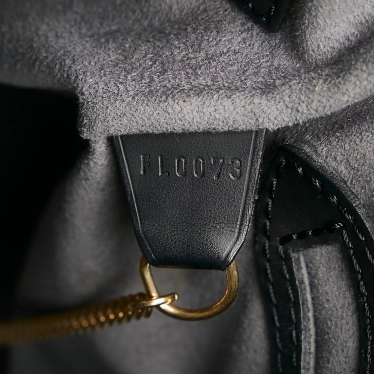 Tote LOUIS Bucket Pre-Owned (Fair) Noir VUITTON Bag Black Epi Louis PM Ladies M58992 Shoulder Leather Vuitton