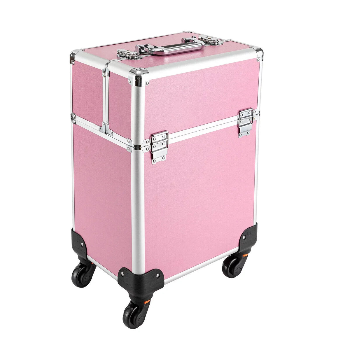 Cosmetic Makeup Case Barber Personal Miumaeov Organizer Dividers Beauty Care for Storage Professional Adjustable Rolling Trolley Case Large Case Train Travel Cosmetic Salon