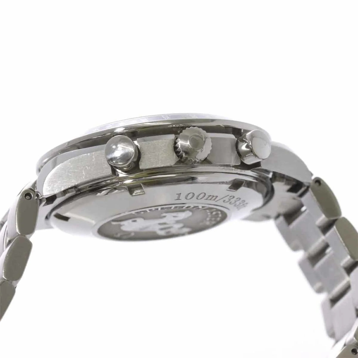 3210 Dial Omega Black Watch Men's Automatic Date Pre-Owned Speedmaster Chronograph OMEGA 51 (Good)