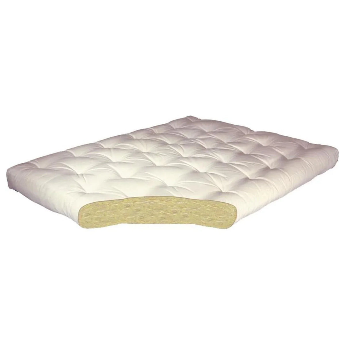 King #604 All Mattress-Color:Leather,Material:Cotton,Quantity:1 Futon Cotton Leather 4"