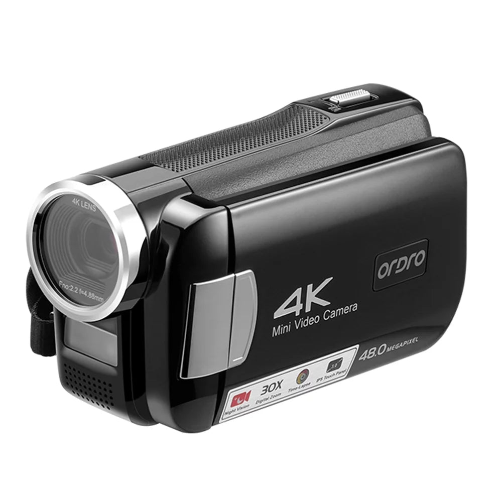 Inch IR Control IPS Video Touchscreen Dcenta 30X Battery 4K Zoom Carry with Digital AC2 Digital DV 3.0 Remote 48MP Bag Recorder